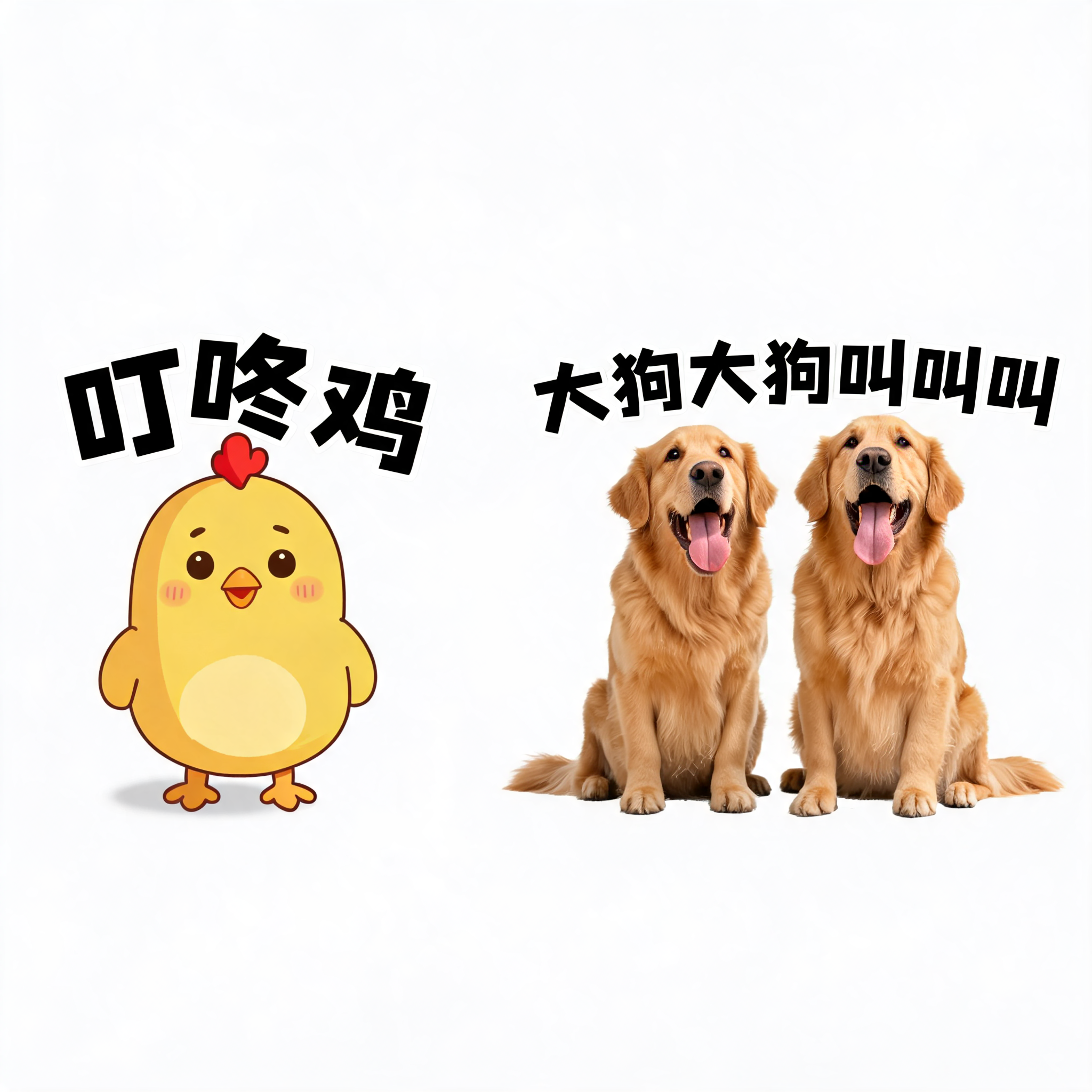 叮咚鸡，大狗大狗叫叫叫